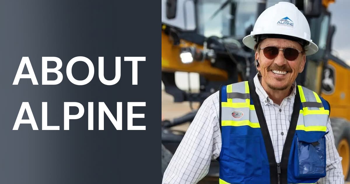 About Alpine | GPS-Guided Heavy Civil Construction